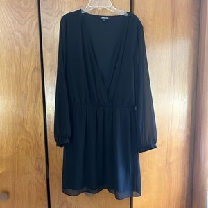 Black sheer express dress size L